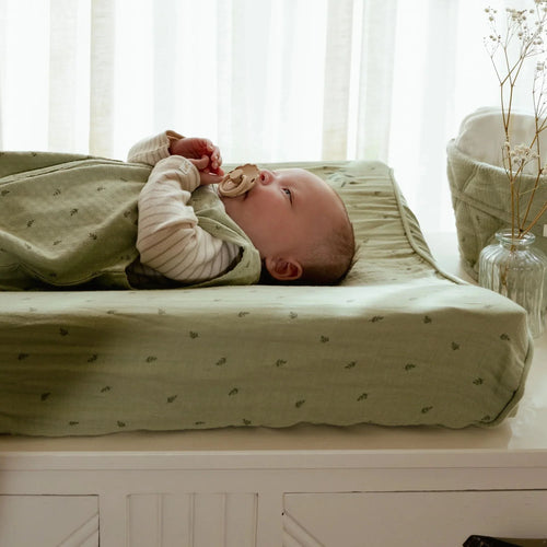 Housse de matelas à langer - Vert - Essentiels