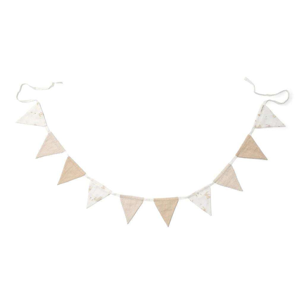 Slinger met vlaggetjes - Wit - Newborn Naturals - Baby Bunny