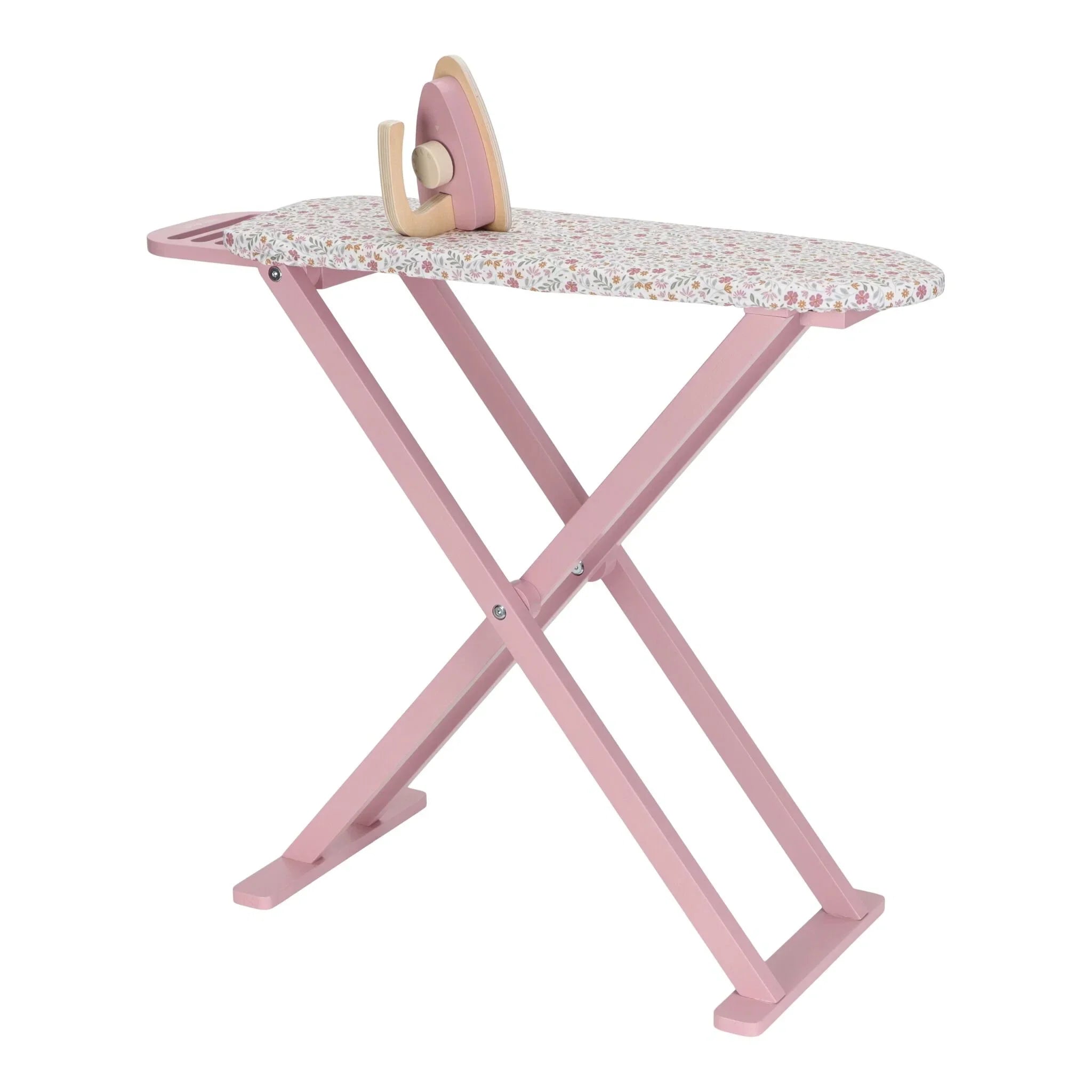 Houten Strijkplank met Strijkijzer – Roze – Essentials