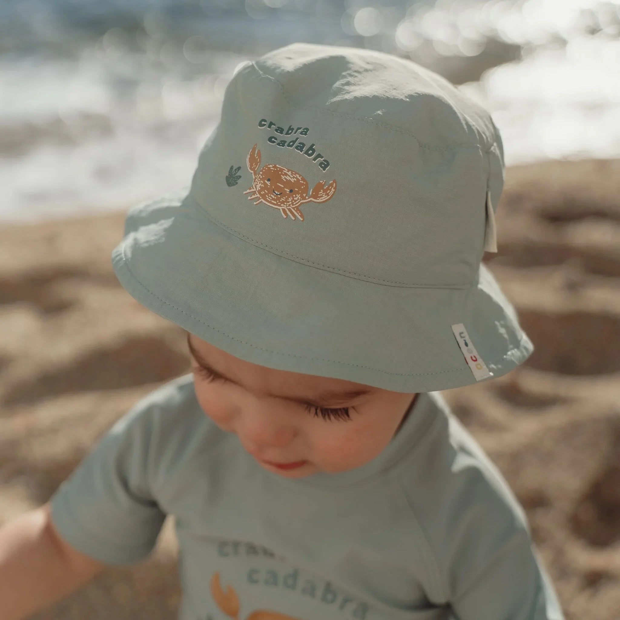 Bucket hat - Groen - Ocean Surf Stripes