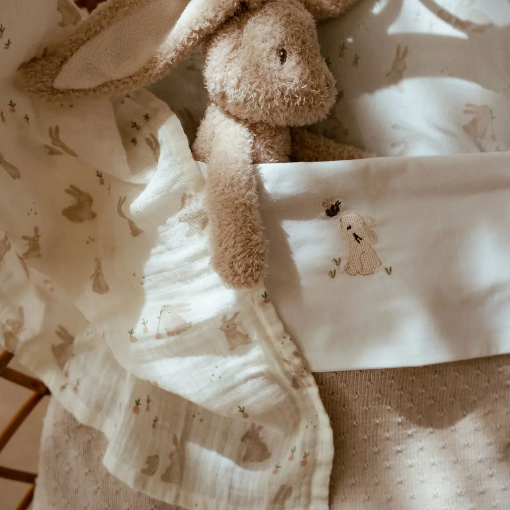 Swaddle - Wit - 120 cm - Newborn Naturals - Baby Bunny