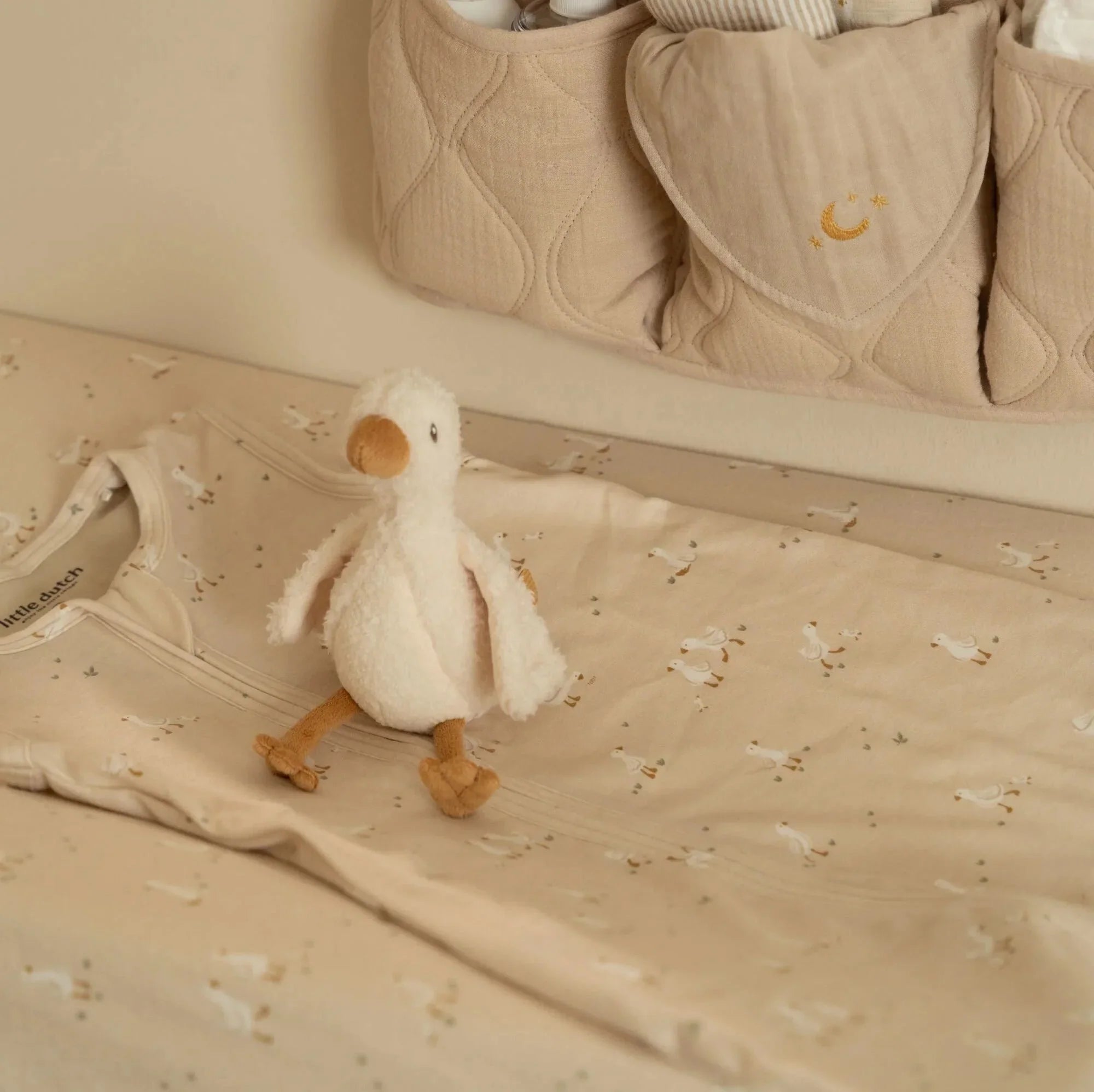 Slaapzak zomer – Beige – Maat 90 cm – Newborn Naturals – Little Goose