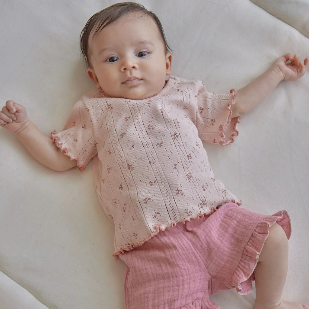 Shirt korte mouw - Roze - Fairy Flowers
