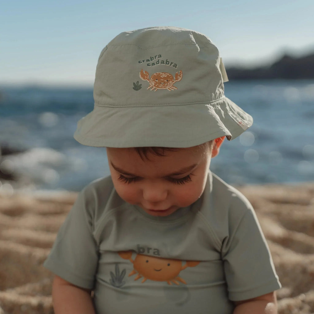 Bucket hat - Groen - Ocean Surf Stripes