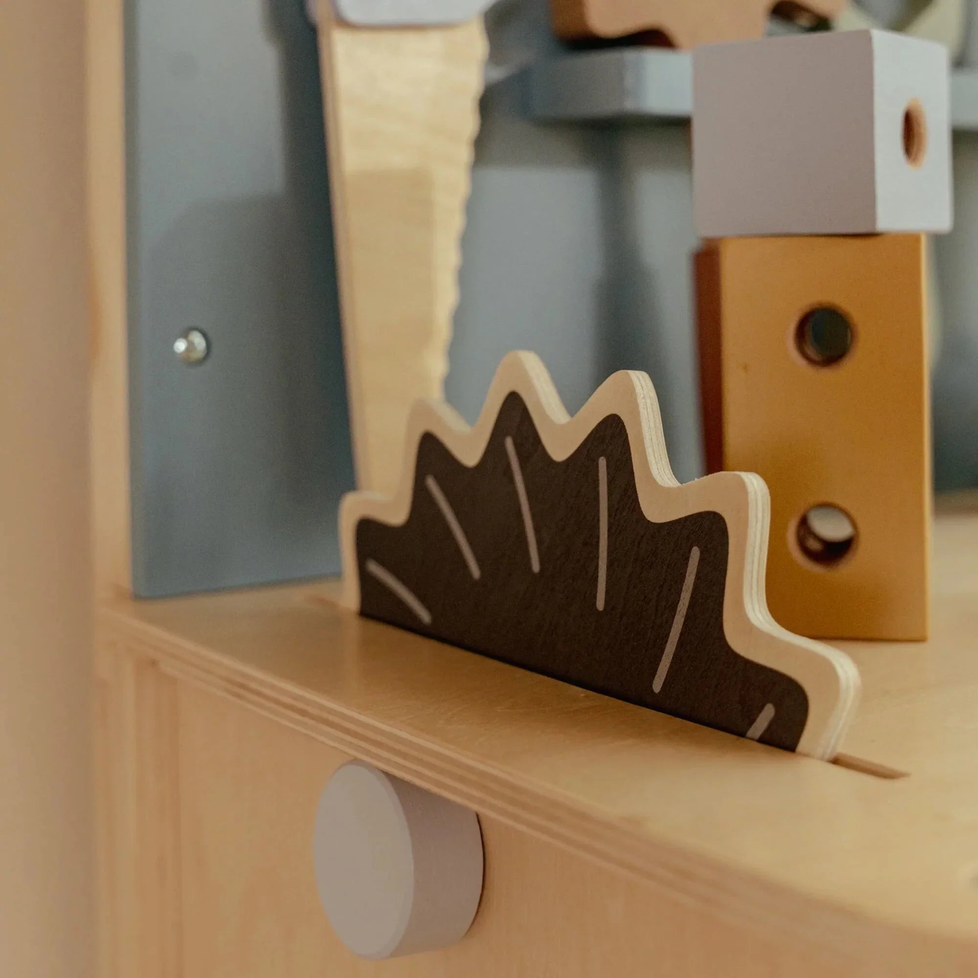 Houten werkbank - Blauw