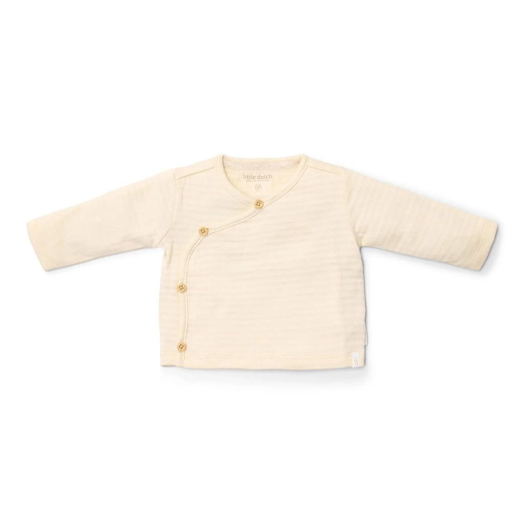 Shirt overslag lange mouw - Beige - Newborn Naturals