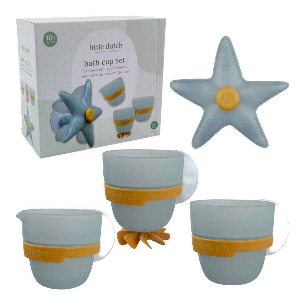 Badwand bekers - blauw - Essentials