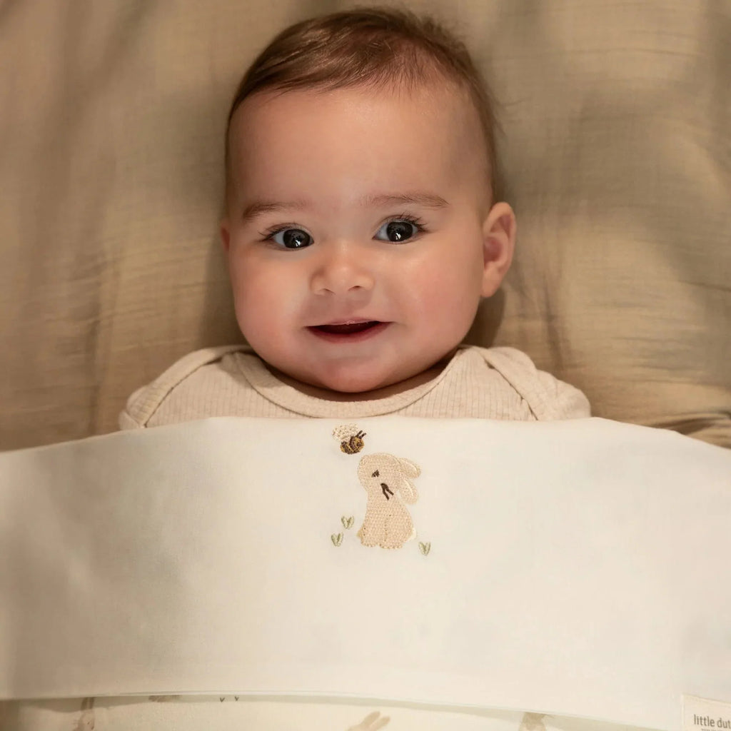 Wieglaken - Wit - Newborn Naturals - Baby Bunny