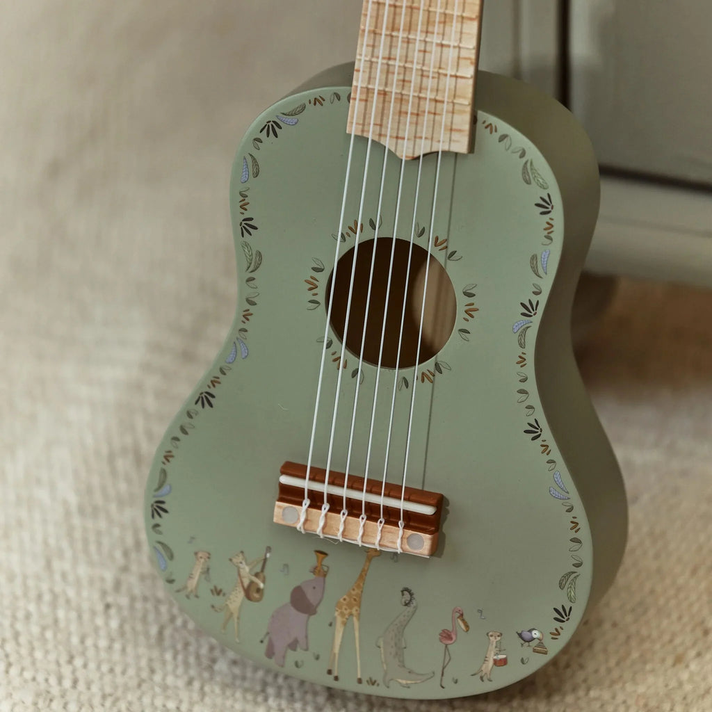 Houten gitaar - Groen - Safari Friends