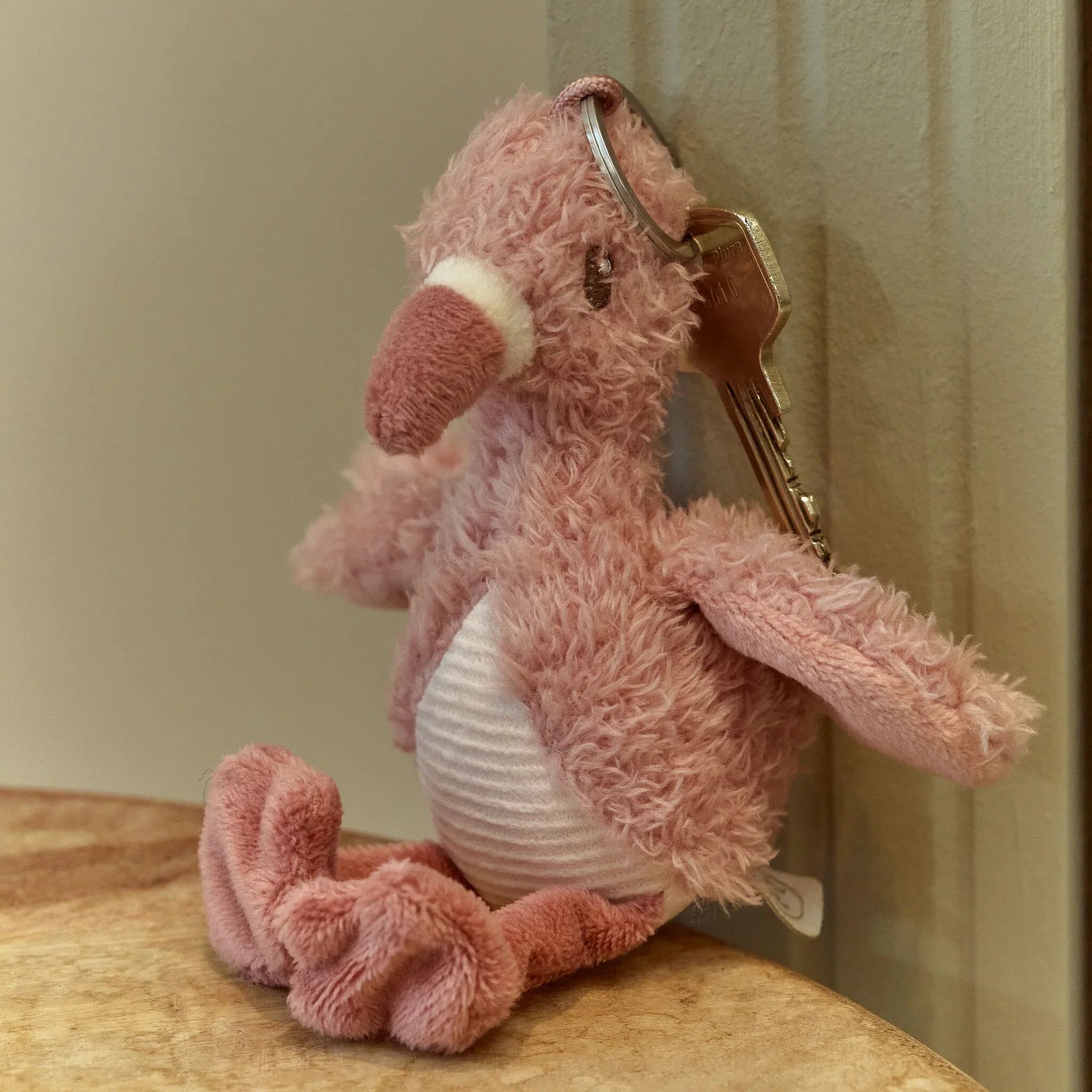 Sleutelhanger Flamingo - Roze
