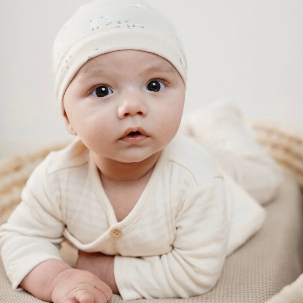 Shirt overslag lange mouw - Beige - Newborn Naturals