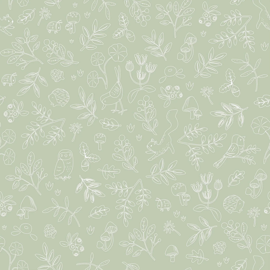 Vliesbehang - Forest Wonder Sage