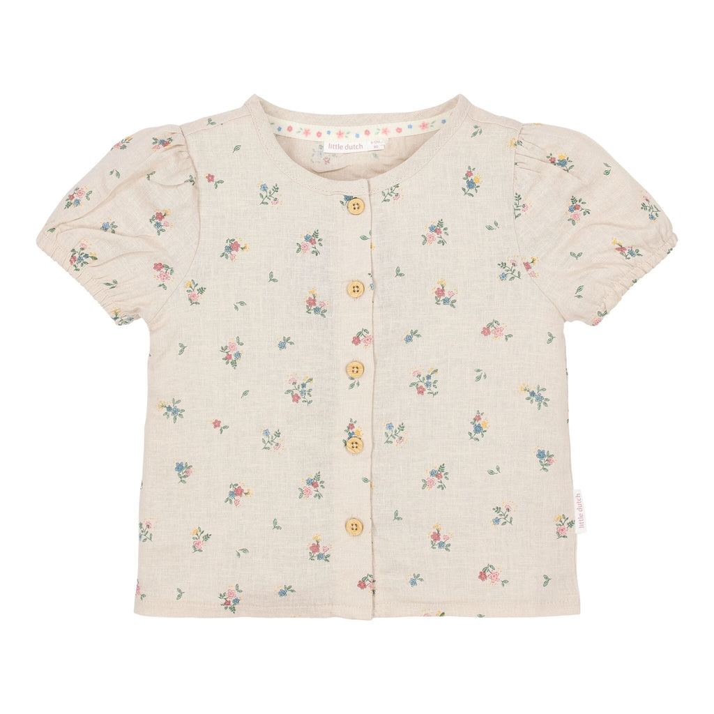 Blouse - Korte mouw - Zand