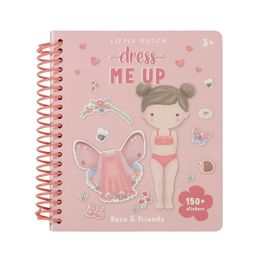 Aankleed- en stickerboek Rosa & Friends