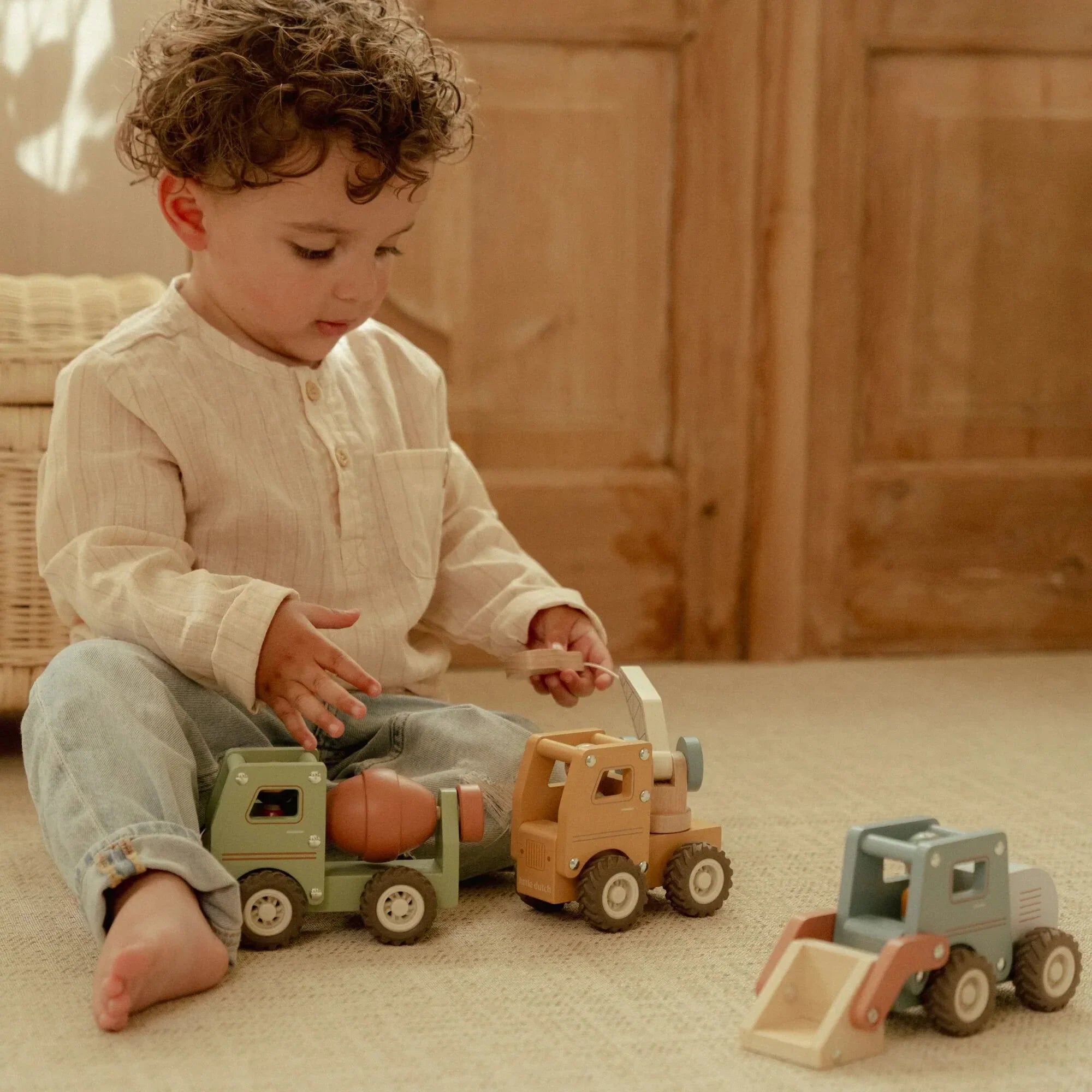 Houten cementwagen – Groen – Essentials