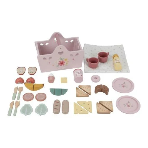Houten Picknickset - Meerkleurig - Essentials