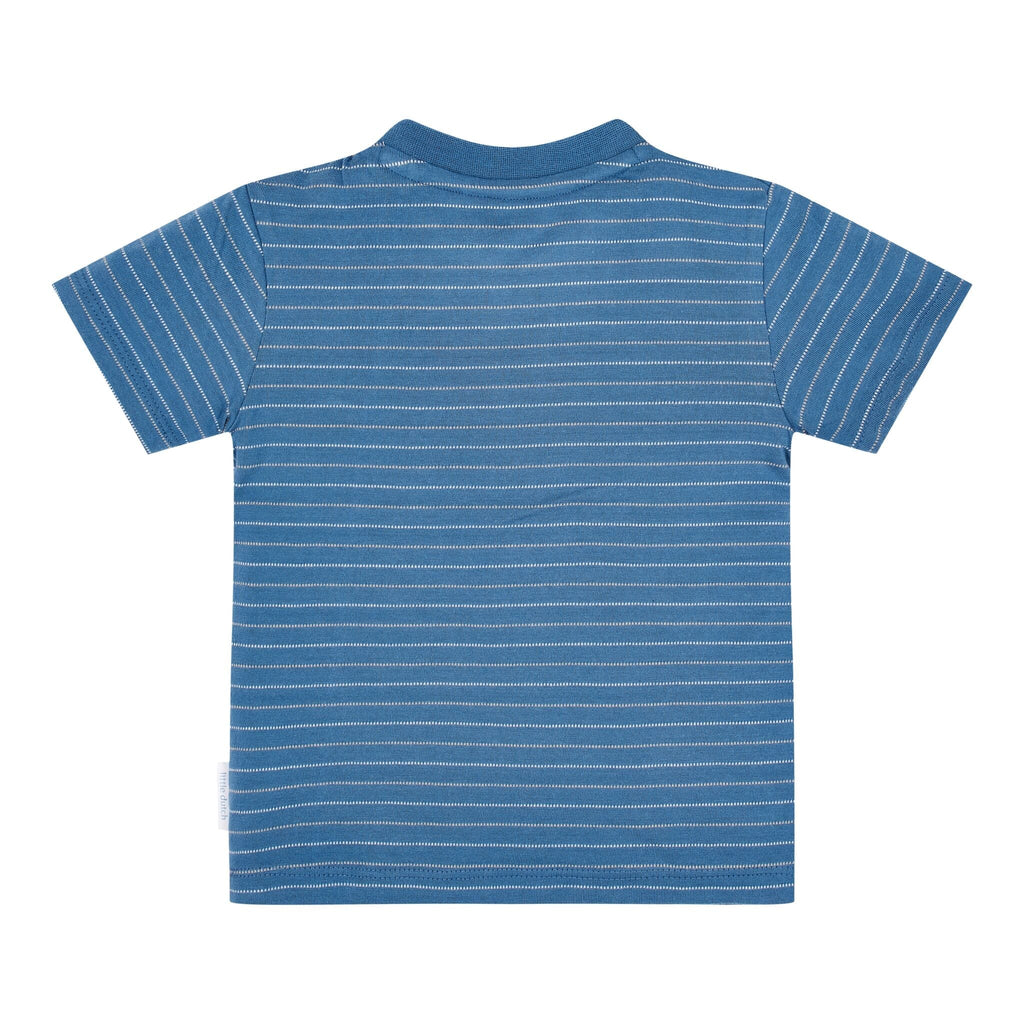 Shirt korte mouw - Blauw - Indigo Stripe