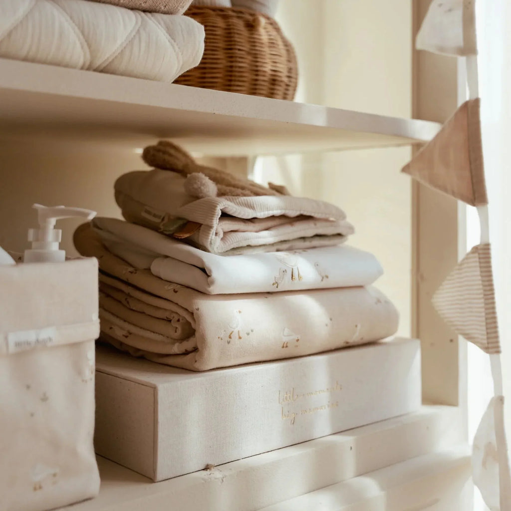 Ledikant deken - Fleece - Beige - Newborn Naturals - Little Goose