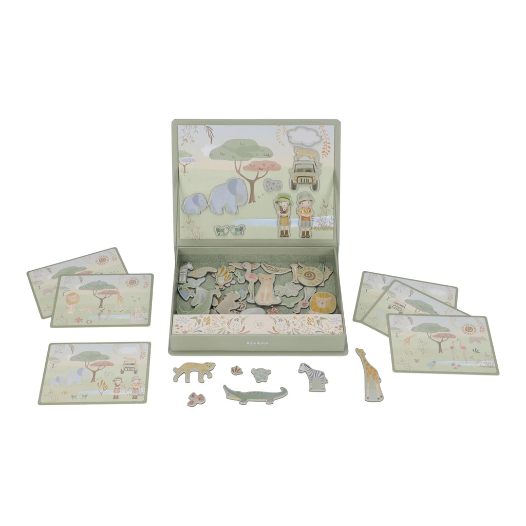 Magnetisch speelbord Safari dieren