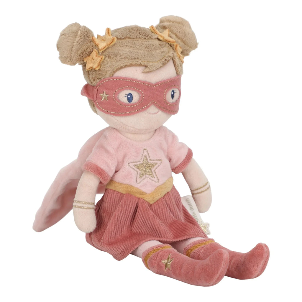 Knuffelpop Superheld Rosa - 35 cm