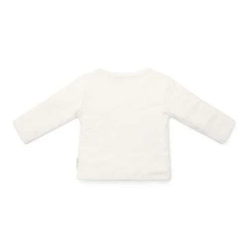 Shirt overslag lange mouw - Wit - Little Farm - Opdruk