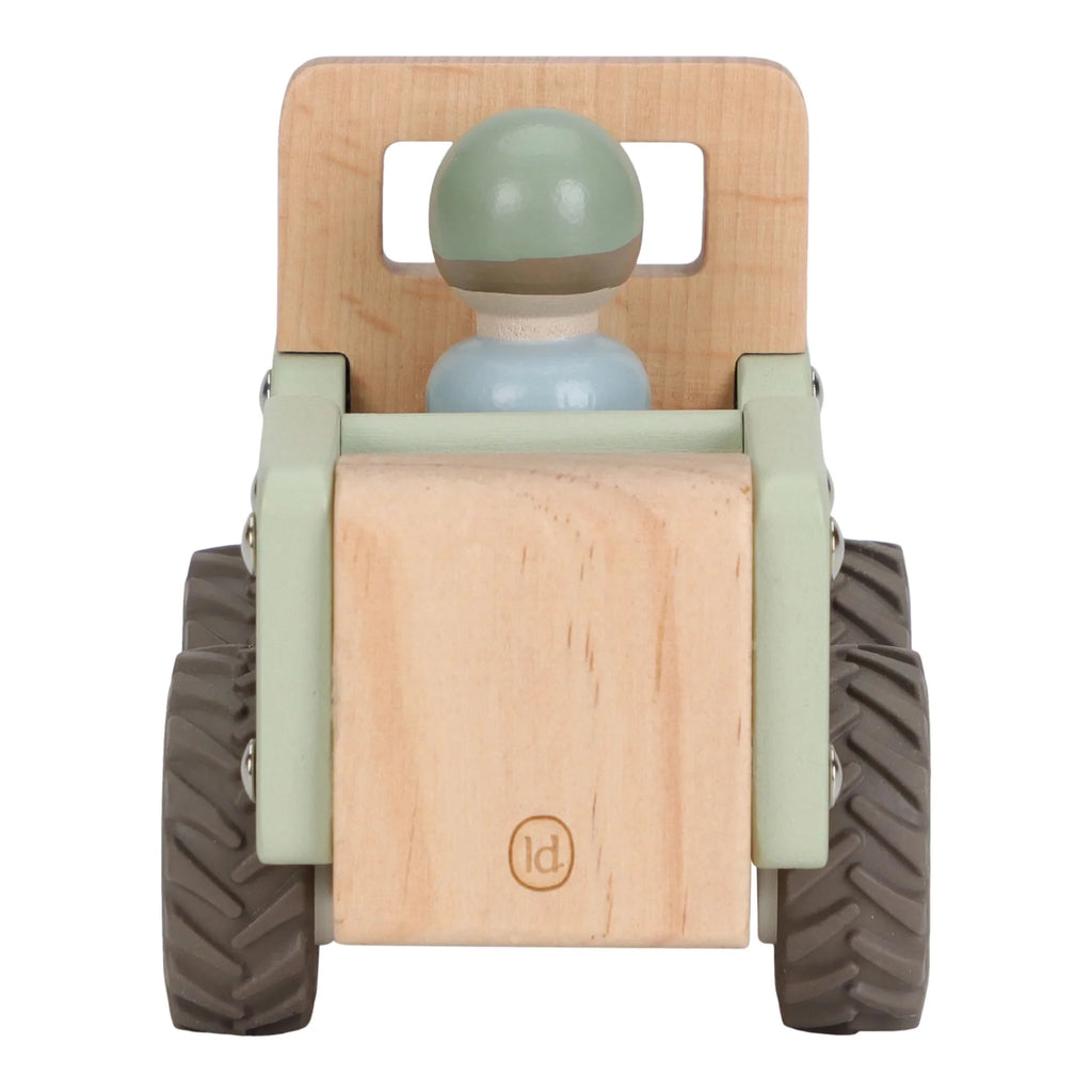 Houten safari auto - Groen
