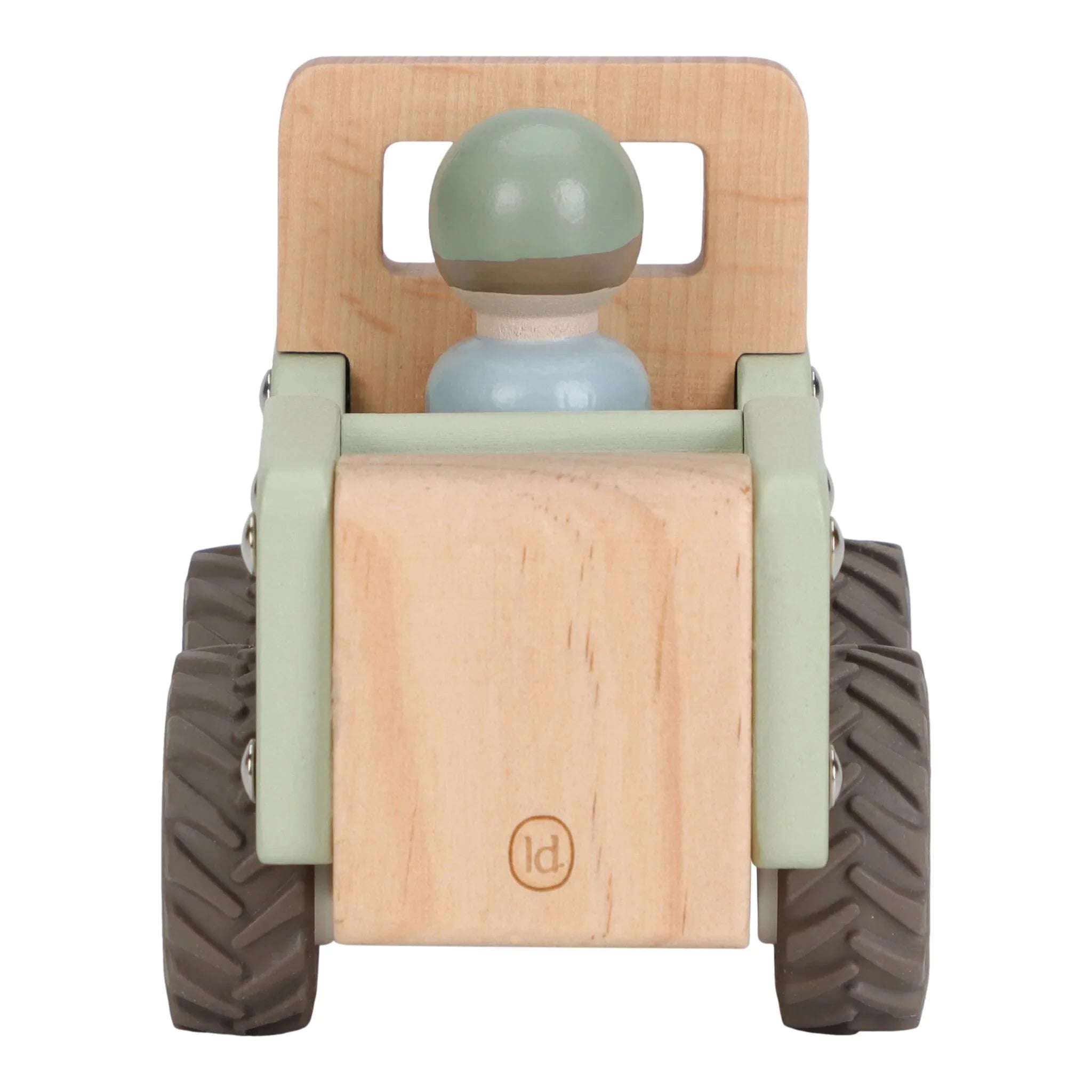 Houten safari auto - Groen
