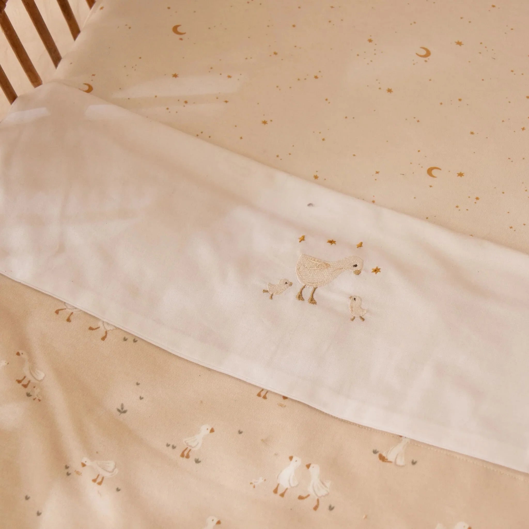 Hoeslaken - Wit - 70 x 140/150 cm - Newborn Naturals - Little Goose
