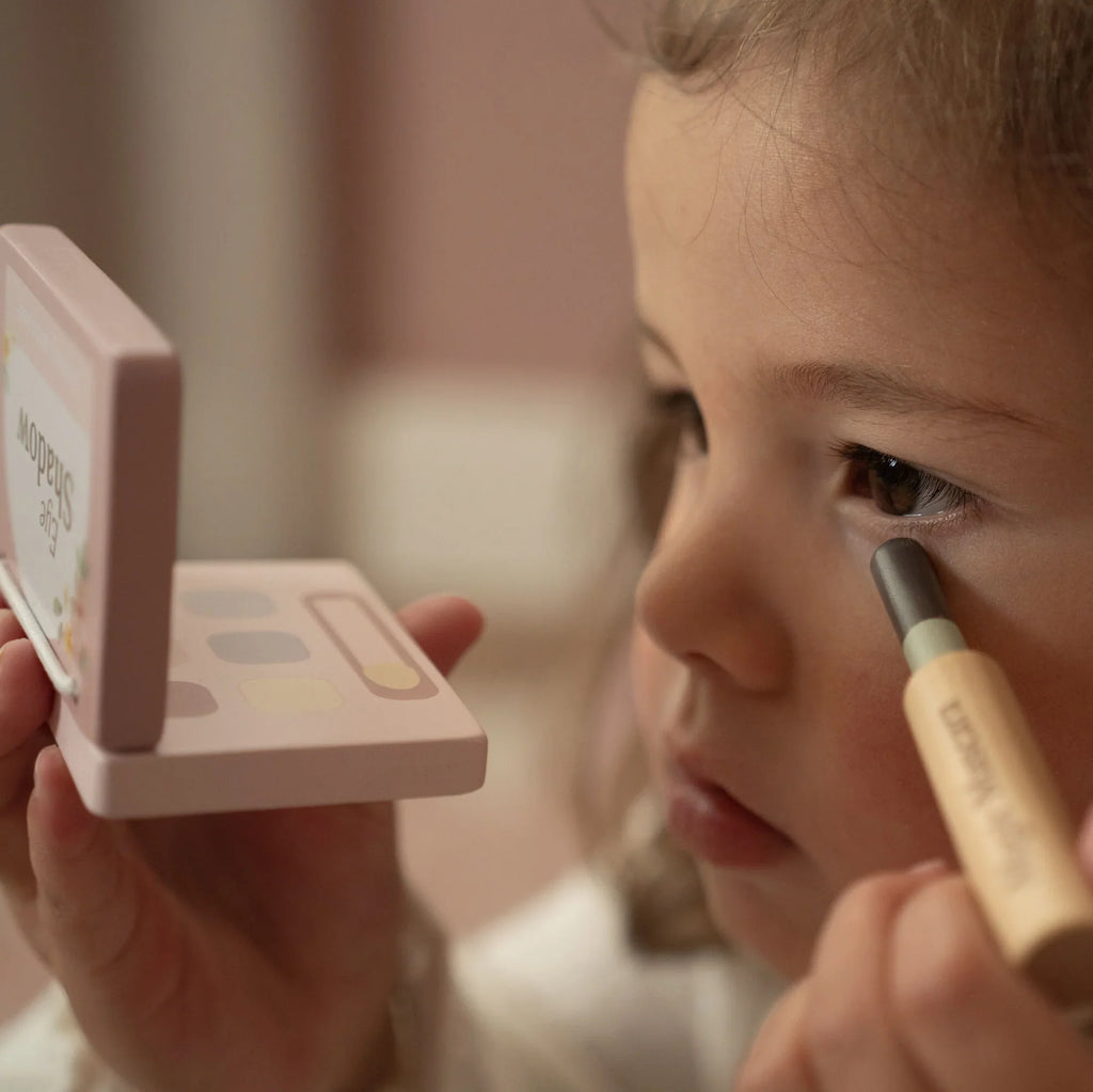Houten make-up set - Roze