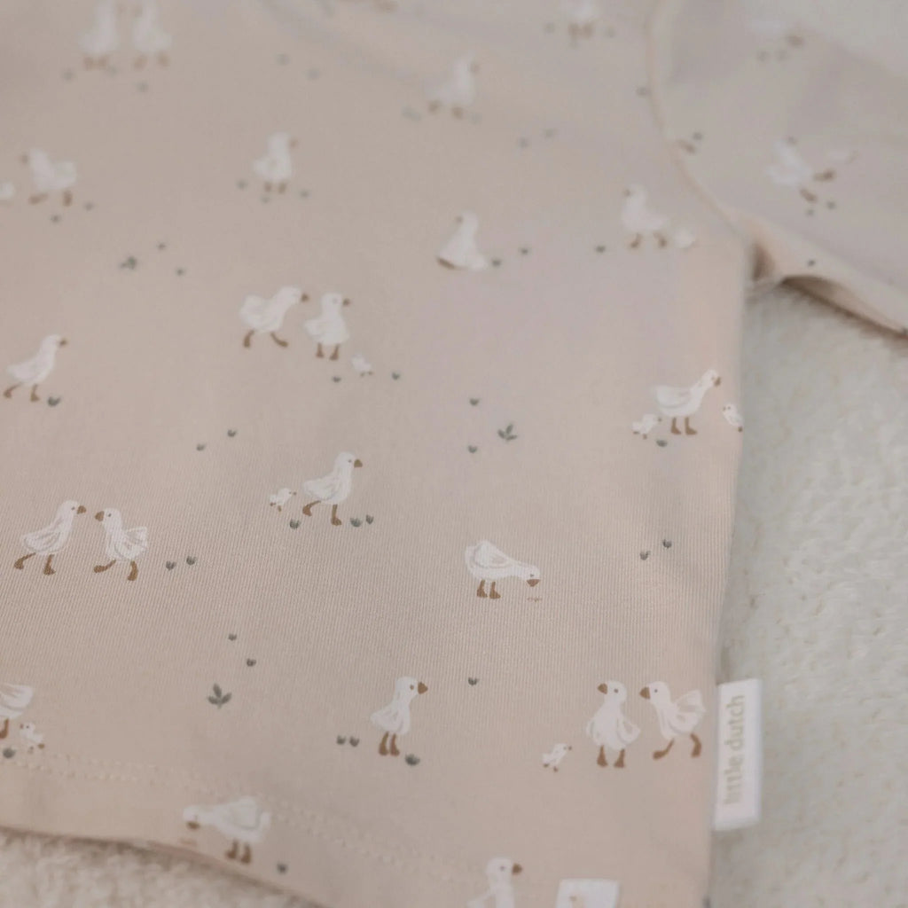 Shirt lange mouw - Beige - Newborn Naturals - Little Goose