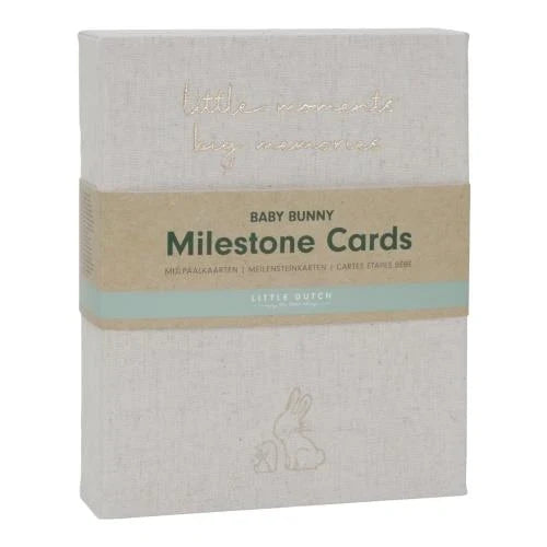 Mijlpaal kaarten - Beige - Baby Bunny - EN