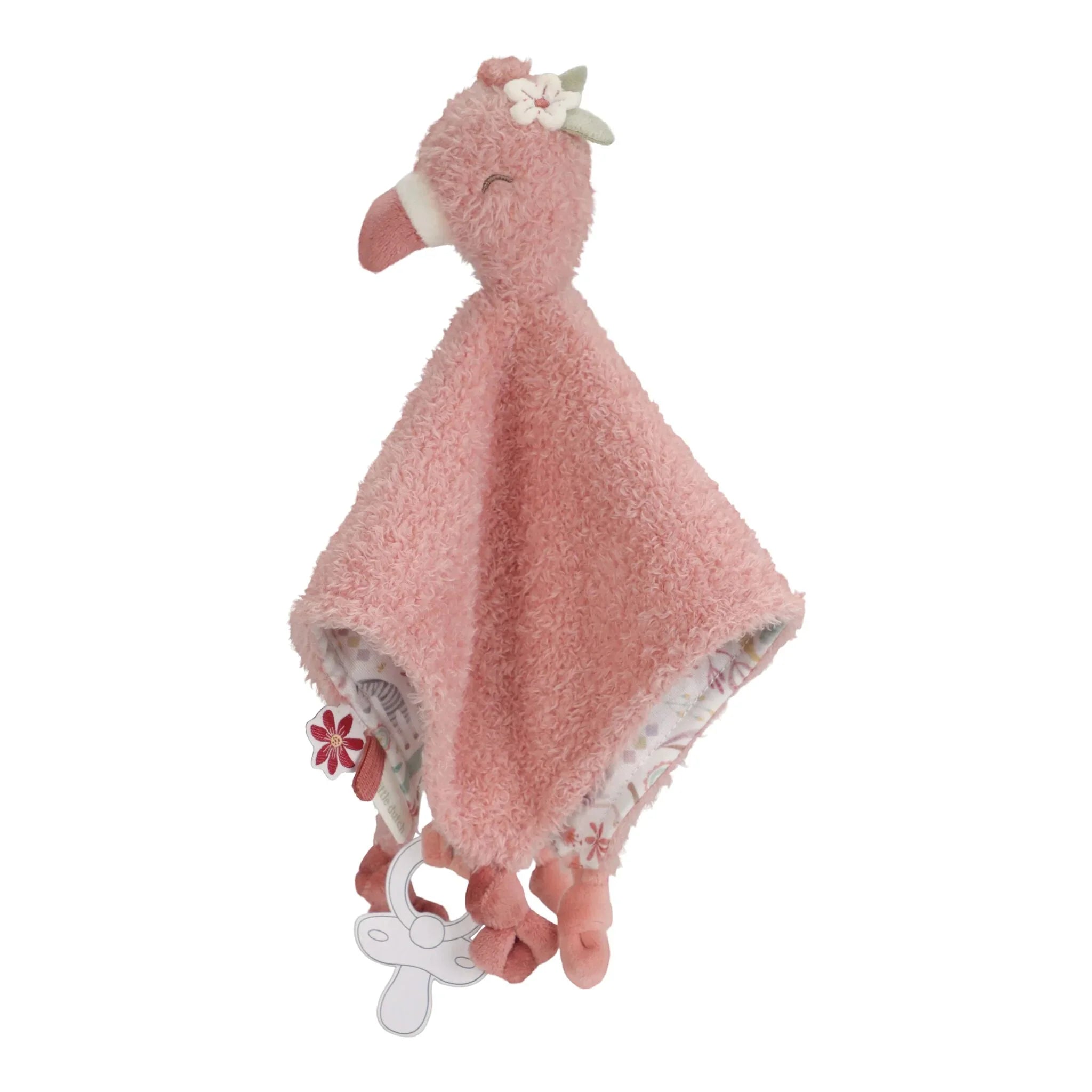 Knuffeldoekje Flamingo - Roze