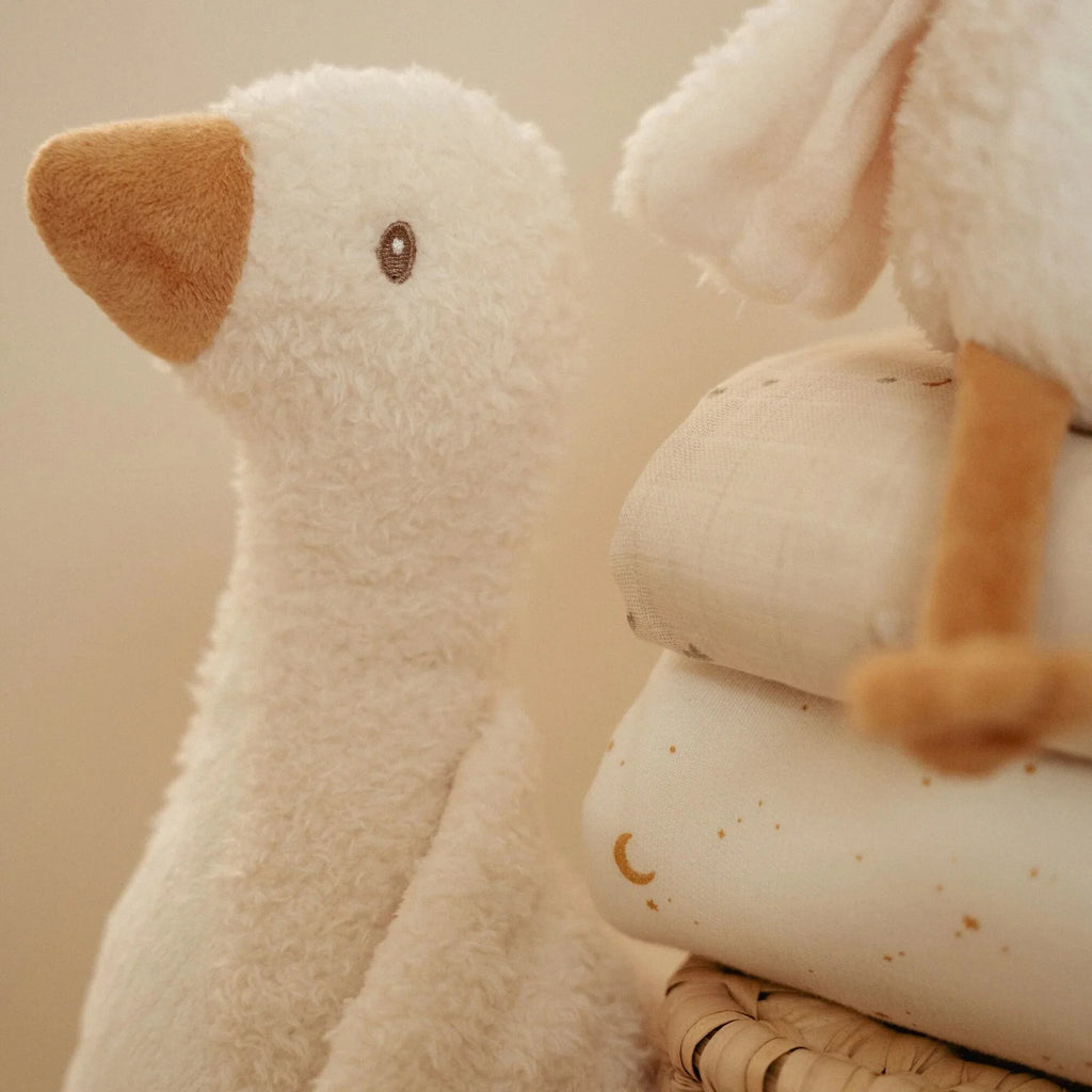 Knuffel Gans 25 cm - Wit - Little Goose