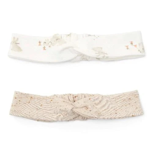 2-pack haarbanden - Zand - Newborn Naturals - Baby Bunny