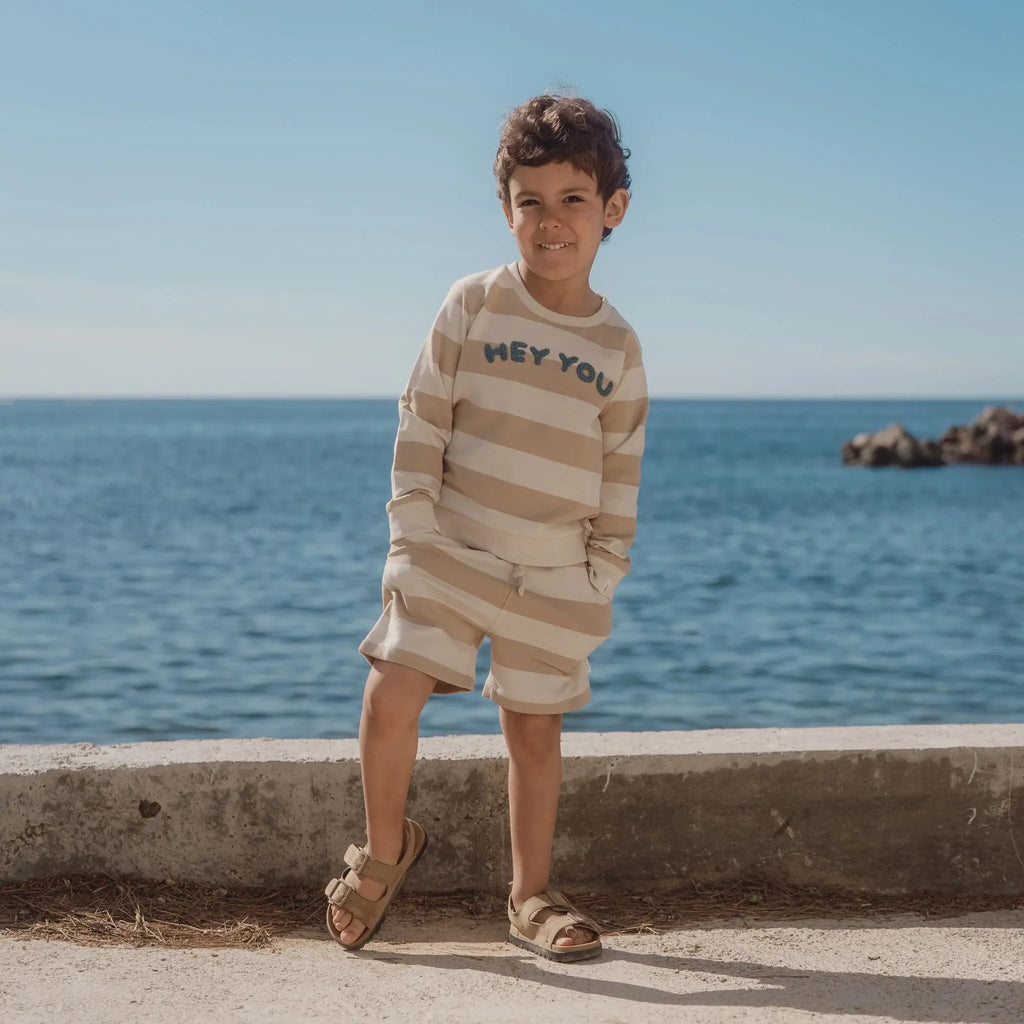 Korte broek - Zand - Biscuit Stripe