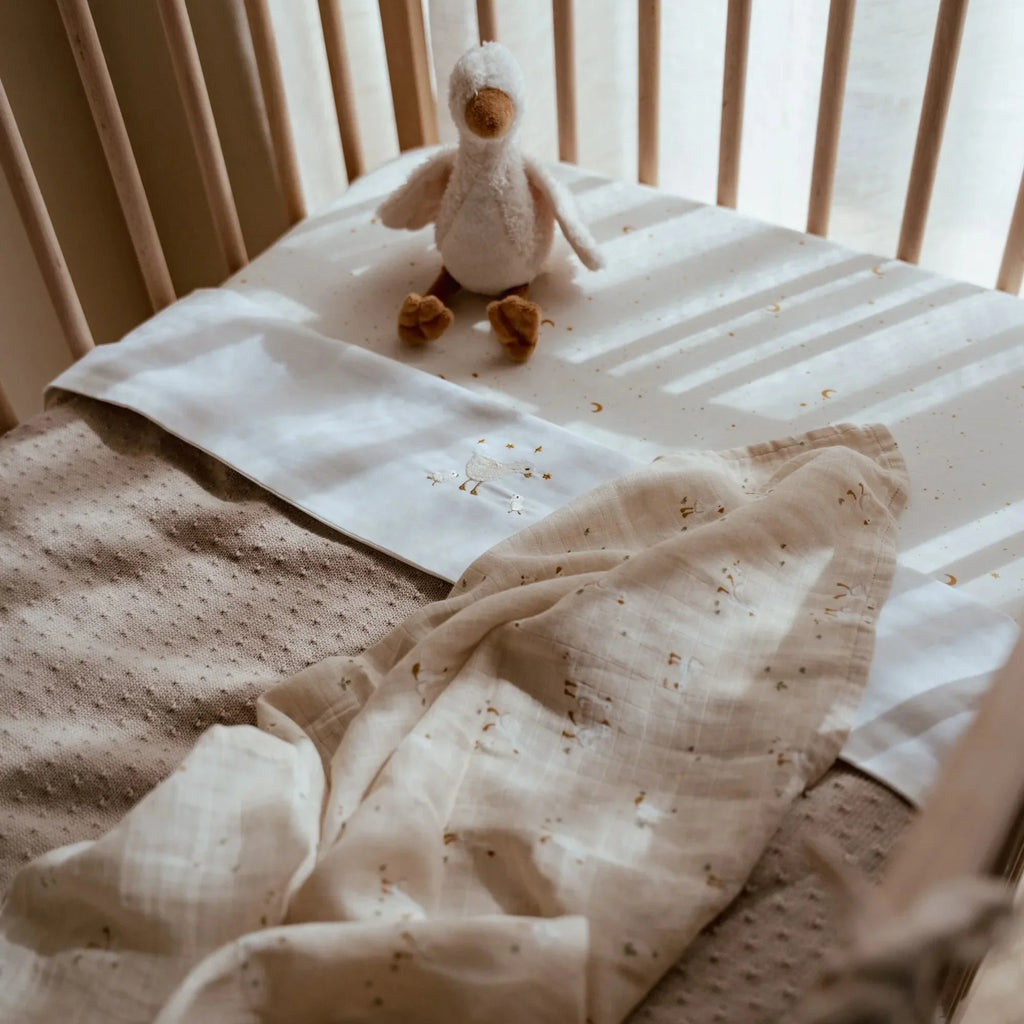Ledikantlaken - Wit - Newborn Naturals - Little Goose
