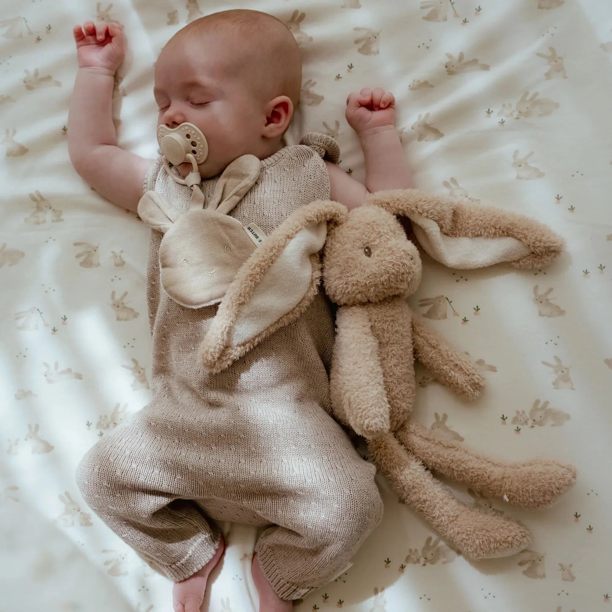 Speendoekje - Beige - Newborn Naturals - Baby Bunny