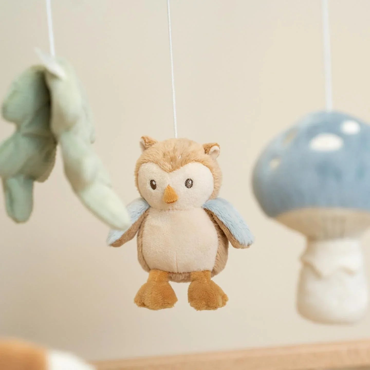 Houten Muziekmobiel - Blauw - Forest Friends