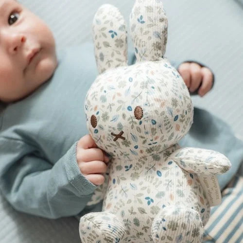 nijntje knuffel all-over print 20 cm - Blauw - Lucky Leaves