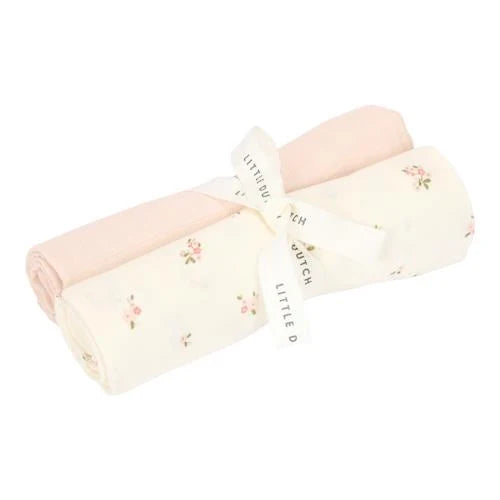 Swaddles set van 2 – Wit – 70 x 70 cm – Fairy Blossom