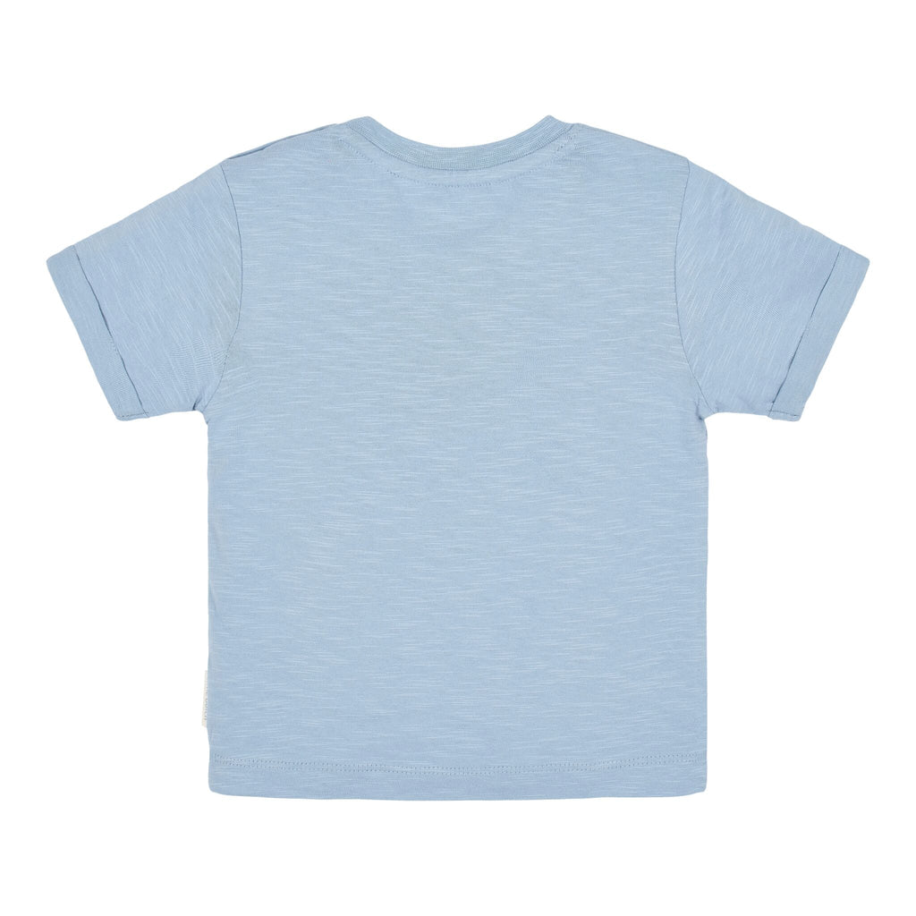 Shirt korte mouw print - Blauw