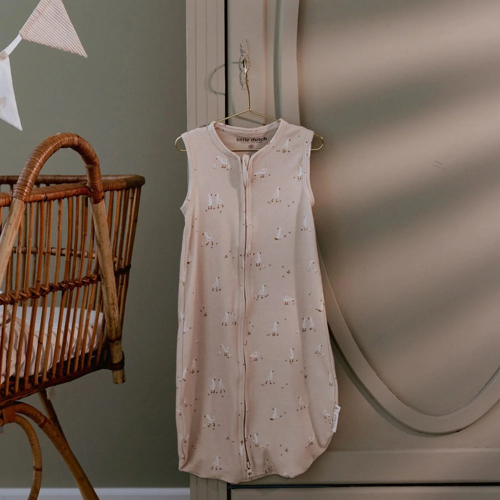 Slaapzak zomer – Beige – Maat 90 cm – Newborn Naturals – Little Goose