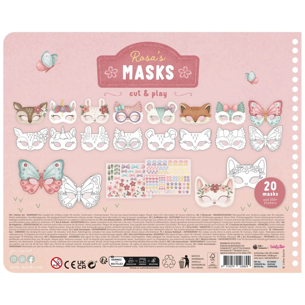 Knutselboek maskers - Rosa
