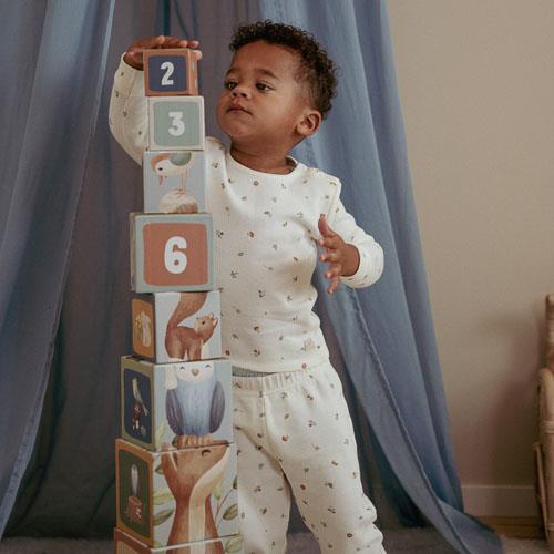 Tweedelige pyjama - Wit - Forest Friends - Forest Treasures