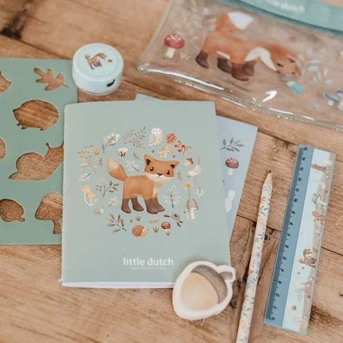 Etui met inhoud - Blauw - Forest Friends