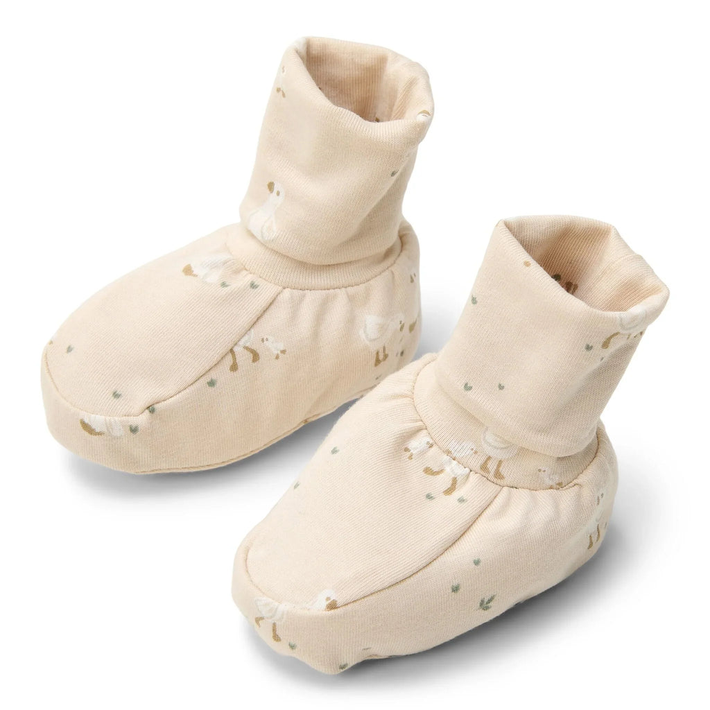 Slofjes - Zand - Newborn Naturals - Little Goose