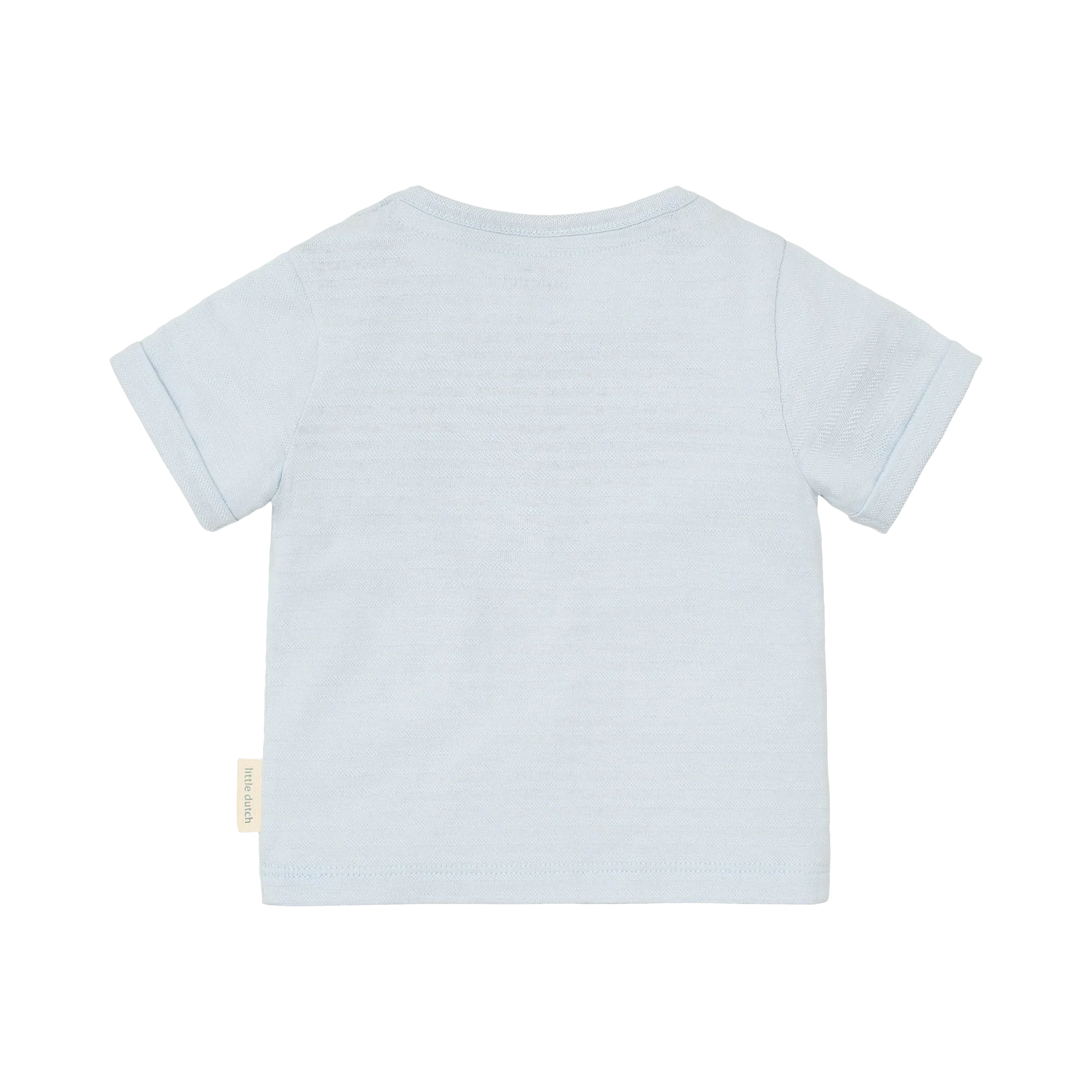 Gestreept shirt korte mouw - Blauw