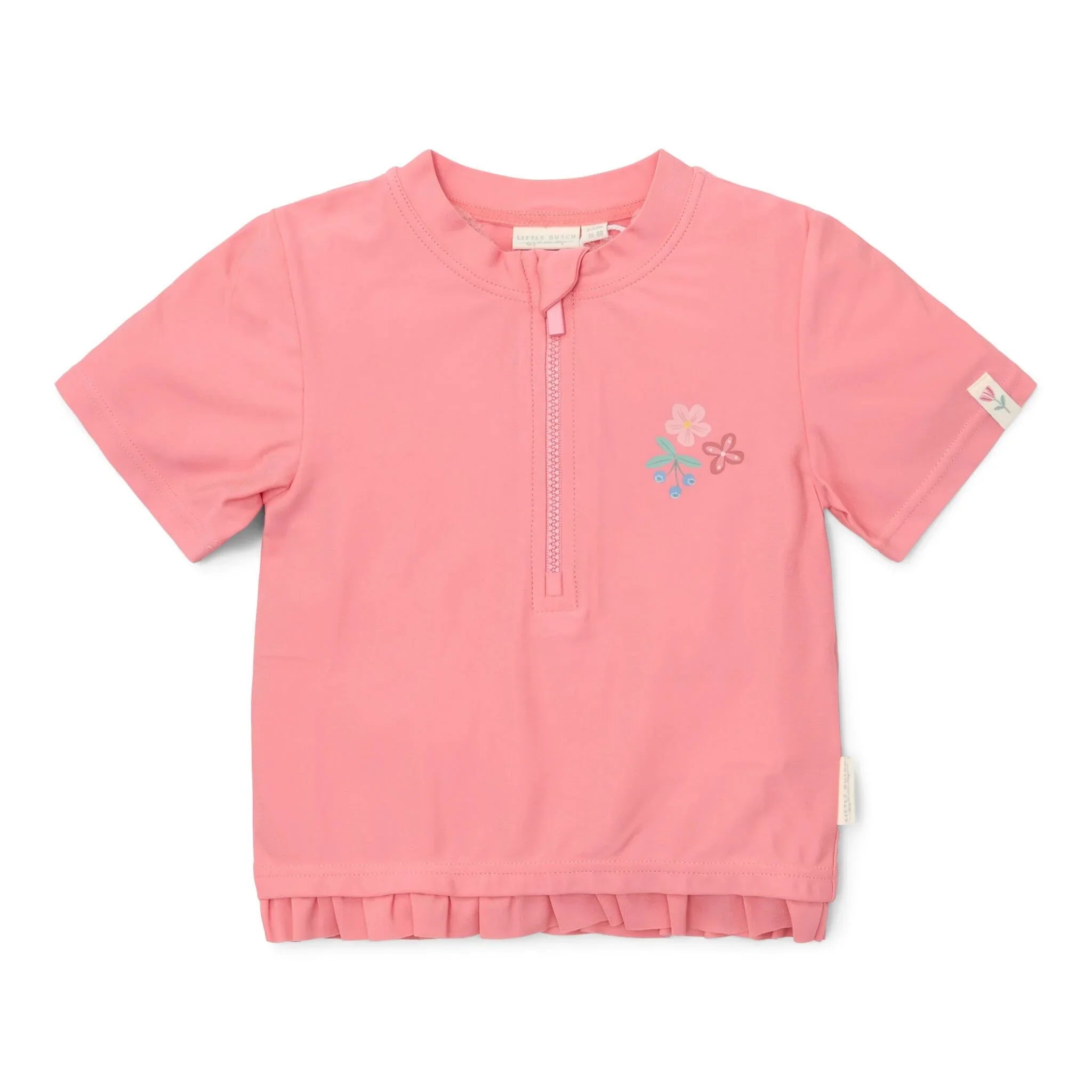Zwemshirt korte mouw - Roze - Sunny Flowers