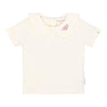 Shirt korte mouw met kraag - Wit