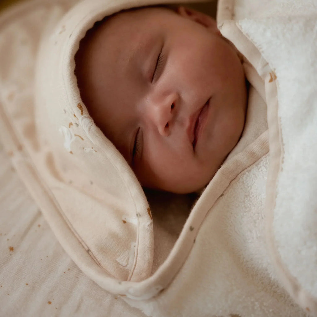 Aankleedkussenhoes - Wit - Newborn Naturals - Moon & Stars